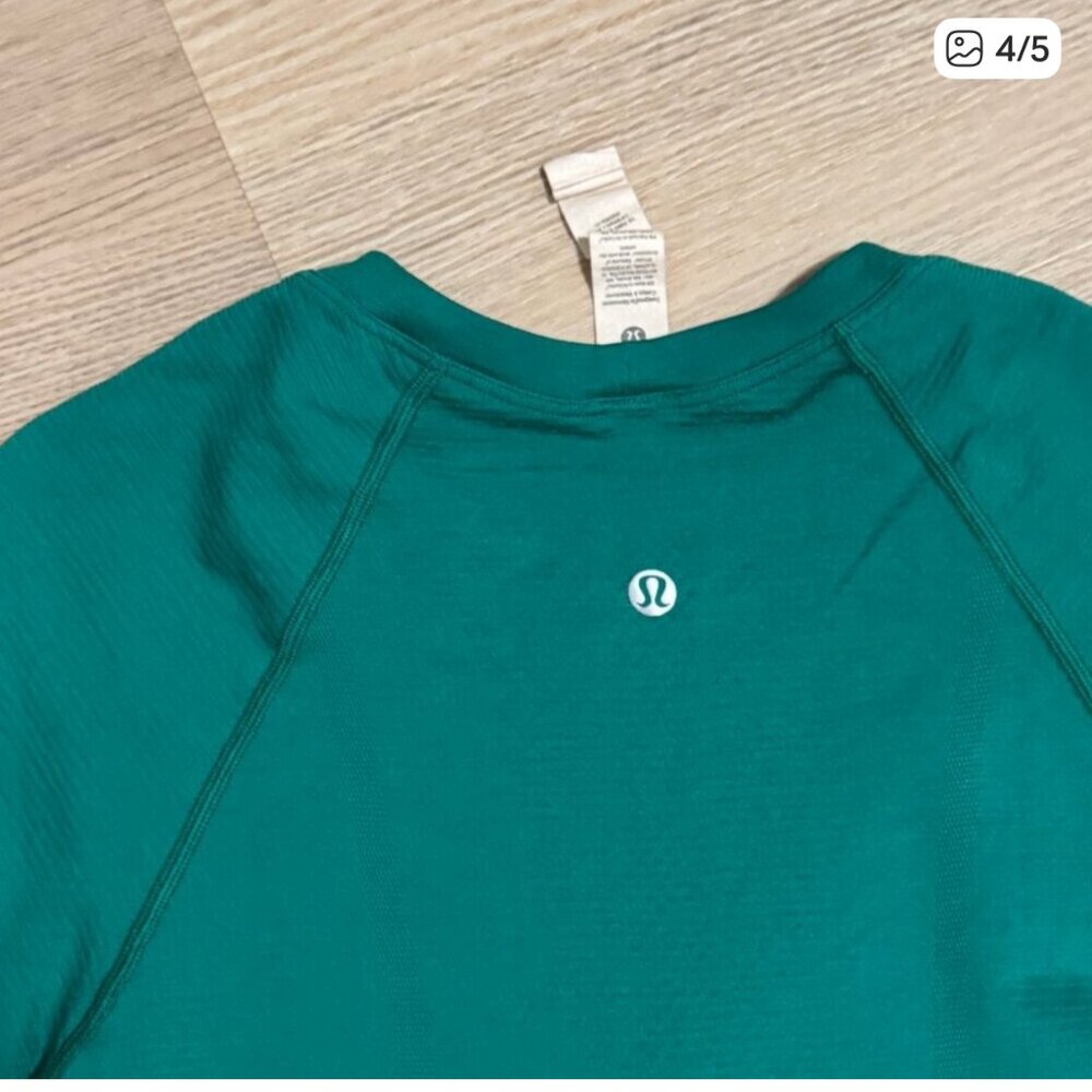 Lululemon Swiftly Tech Short Sleeve Shirt 2.0 Cascadia Green Size 4 - Picture 5 of 5